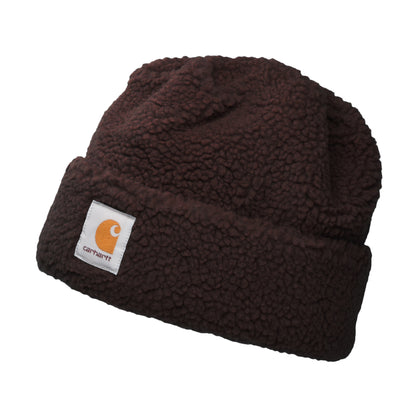 Carhartt WIP Prentis Pile Fleece Beanie Mütze - Schokolade