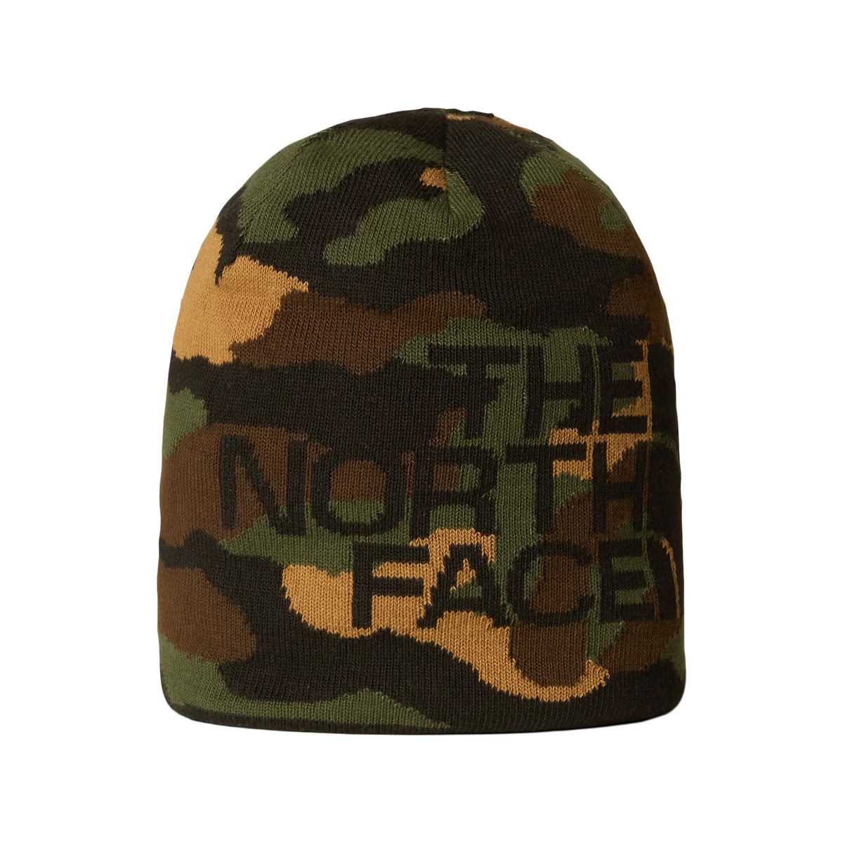 The North Face Highline Wendbarer Beanie Mütze - Tarnfarben-Schwarz
