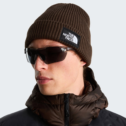 The North Face Salty gefütterte Recycelter Beanie Mütze - Dunkelbraun