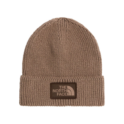 The North Face TNF Logo Box Recycled Beanie Mütze - Taupe