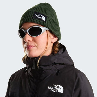 The North Face TNF Logo Box Recycled Beanie Mütze - Flaschengrün