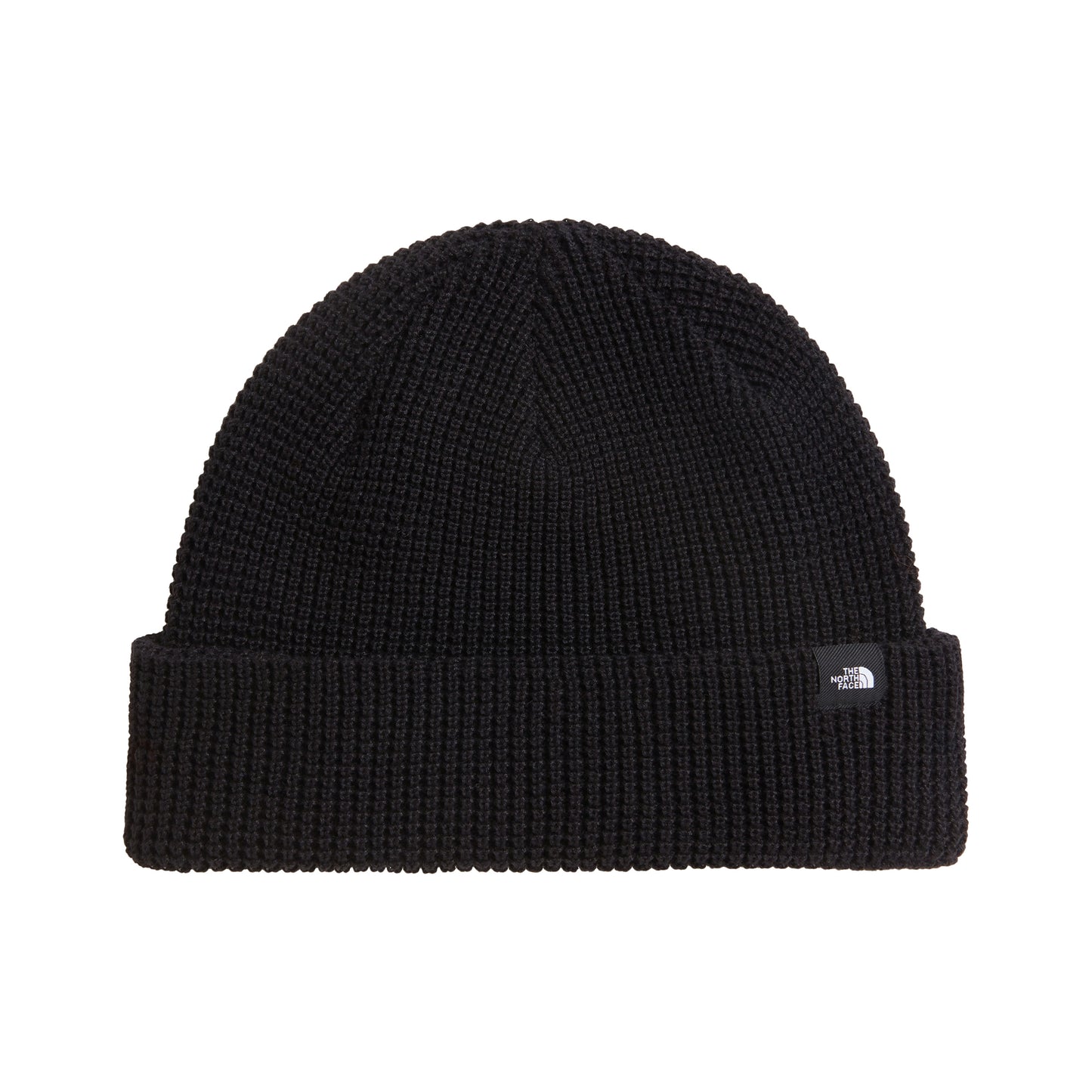The North Face TNF Fisherman Beanie Mütze und Waffelstrickmuster - Schwarz