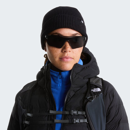 The North Face TNF Fisherman Beanie Mütze und Waffelstrickmuster - Schwarz