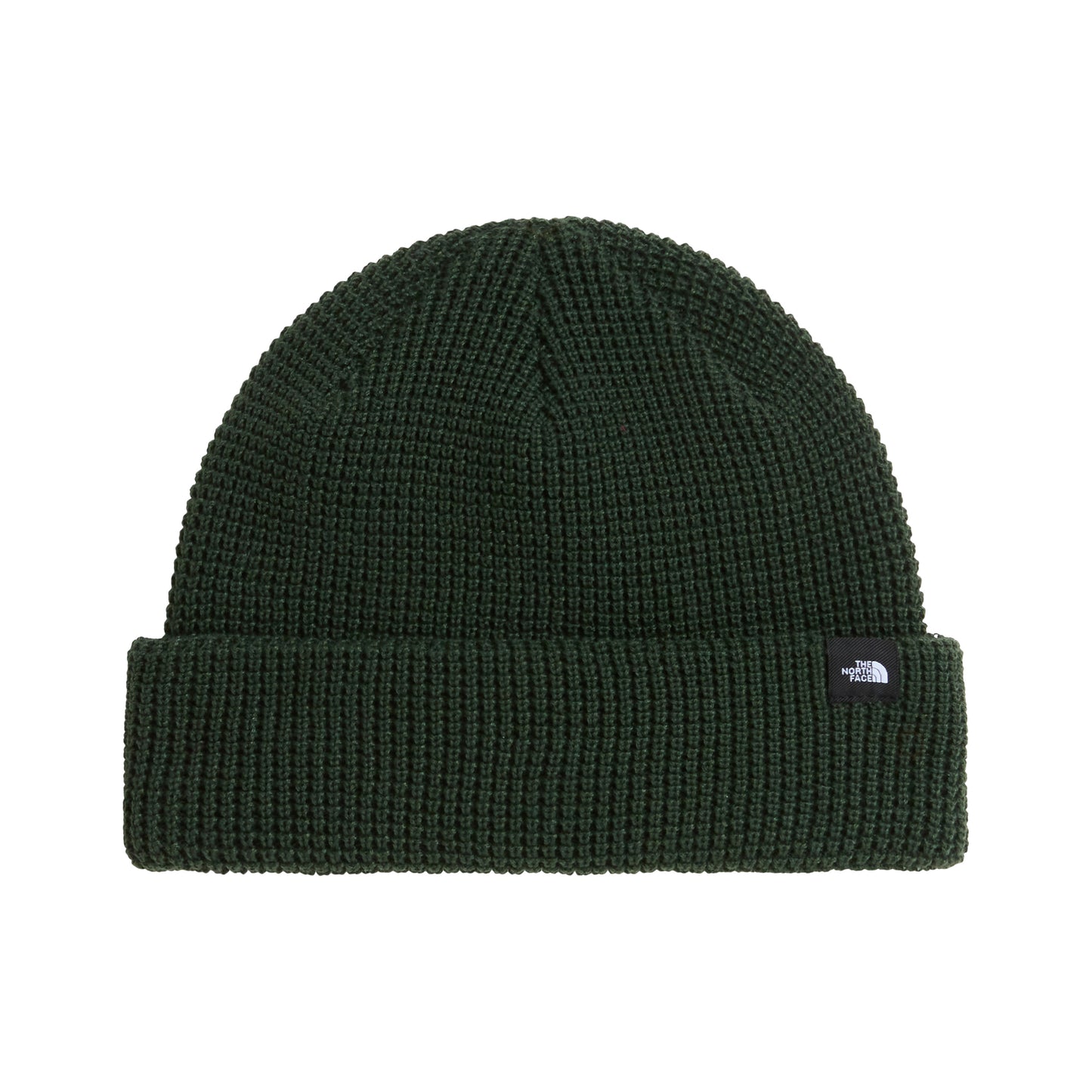 The North Face TNF Fisherman Beanie Mütze und Waffelstrickmuster - Flaschengrün