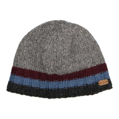 Kusan Hi Rib Beanie Mütze - Grau-Pflaume