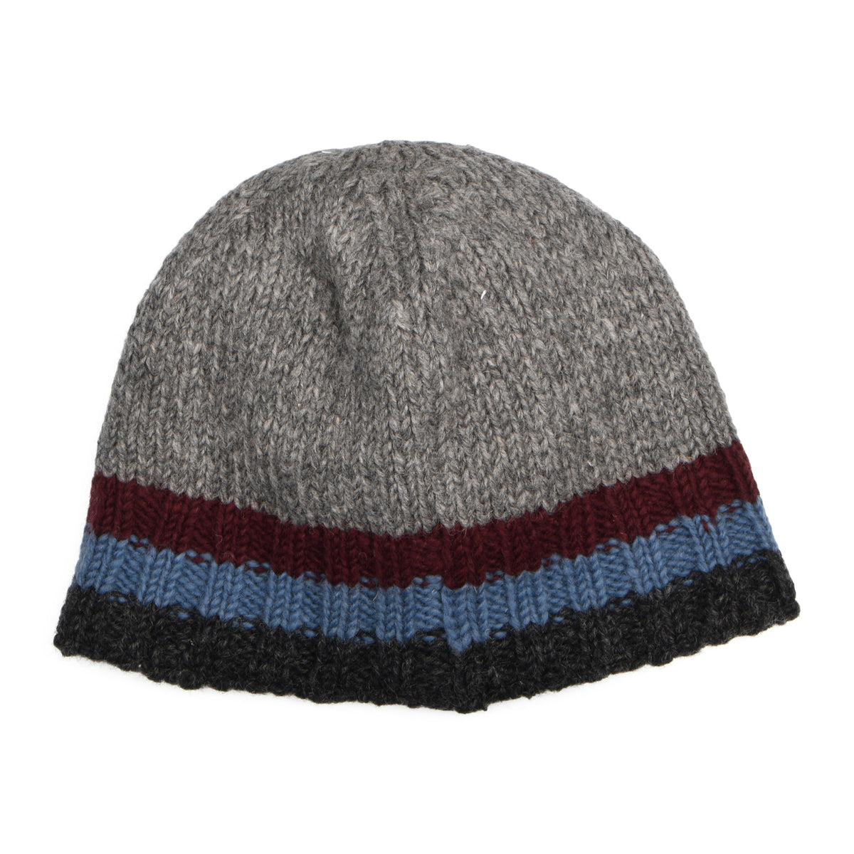 Kusan Hi Rib Beanie Mütze - Grau-Pflaume