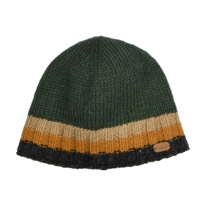 Kusan Hi Rib Beanie Mütze - Grün-Kamel