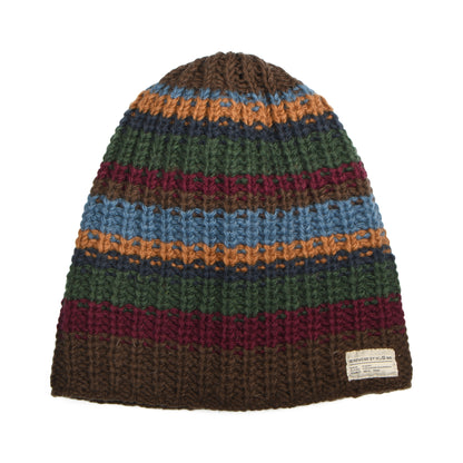 Kusan Cardi Beanie Mütze Floppy - Braun-Grün