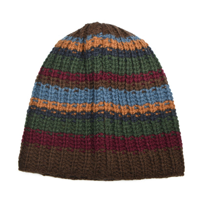 Kusan Cardi Beanie Mütze Floppy - Braun-Grün