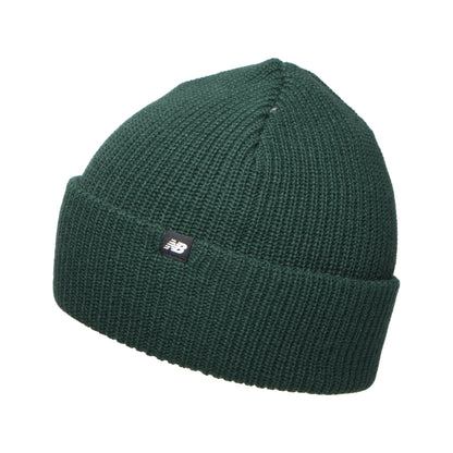 New Balance Fisherman Beanie Mütze im Rippenstrick - Waldgrün