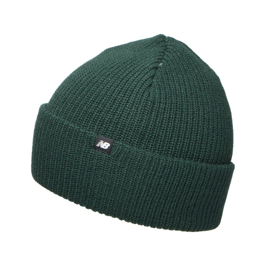 New Balance Fisherman Beanie Mütze im Rippenstrick - Waldgrün