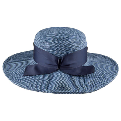 Betmar Manchester Kreissäge Hut mit breiter Krempe - Marineblau