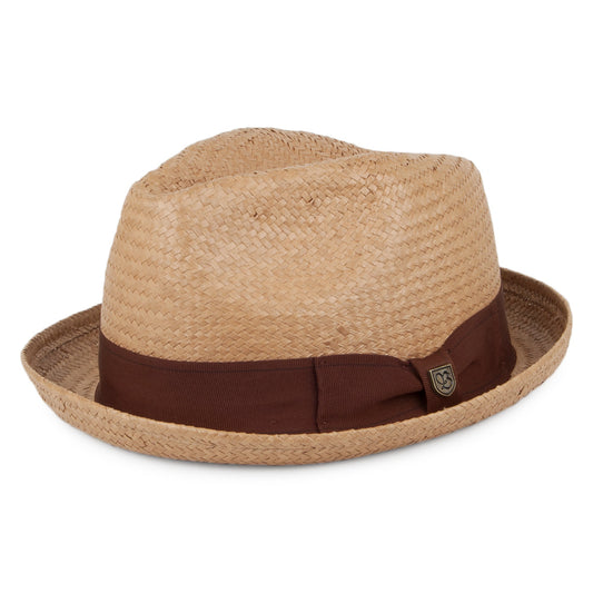 Brixton Castor Trilby Hut aus Stroh - Latte
