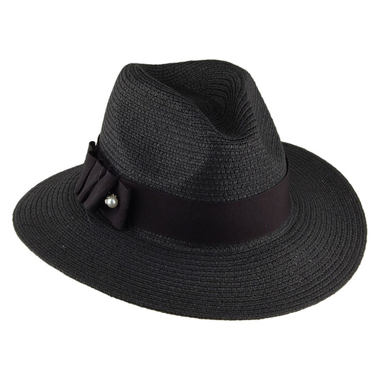 Betmar Ellery Safari Fedora Hut - Schwarz