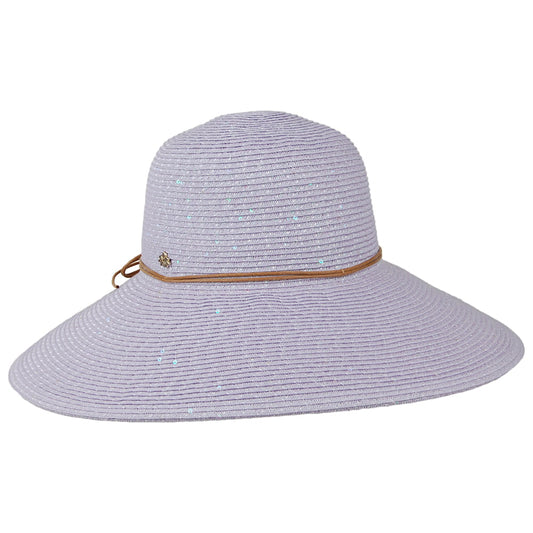 Cappelli Waverly Sonnenhut aus geflochtenem Papier - Lavendel