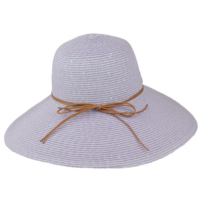 Cappelli Waverly Sonnenhut aus geflochtenem Papier - Lavendel