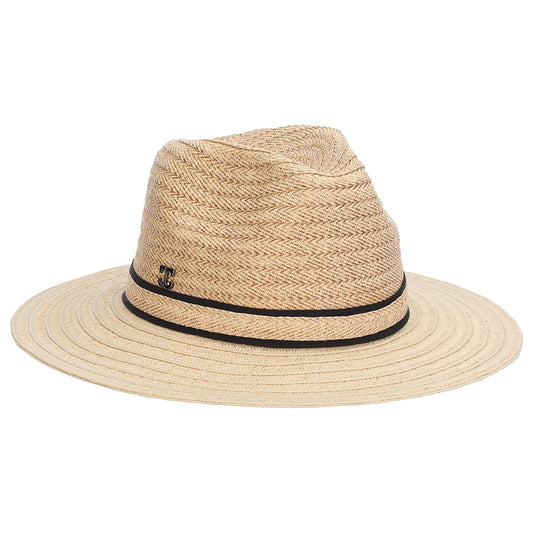 Callanan Bobbi Paper Braid Safari Fedora Hut - Natur