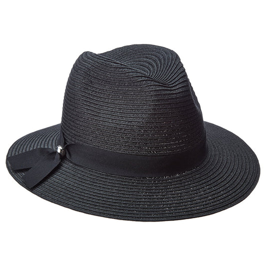 Scala Beatty Safari Fedora Hut - Schwarz