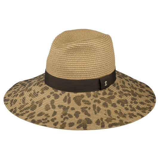 Joules Sia mit erweiterter Krempe Fedora Sonnenhut - Natur-Braun