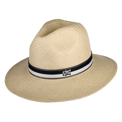 Tommy Hilfiger Iconic Prep Fedora Hut aus Toyo Stroh - Natur