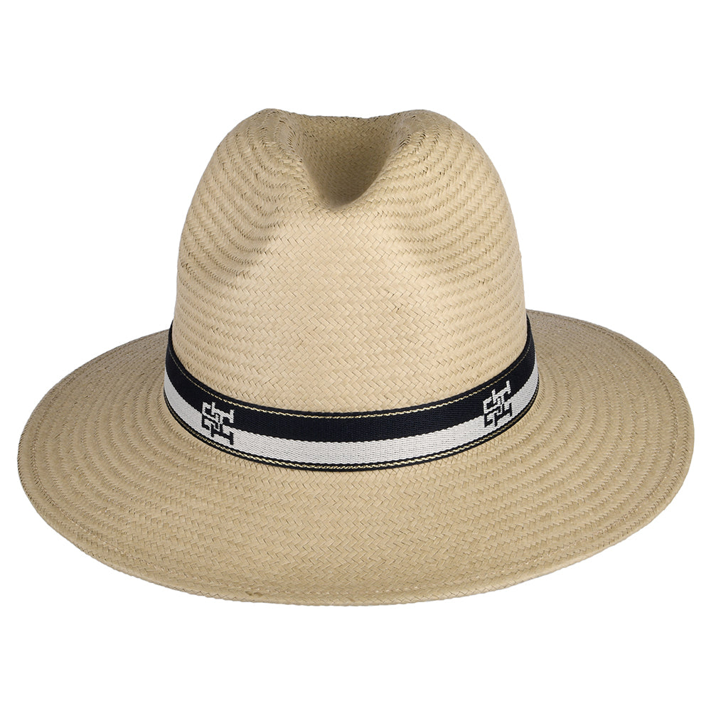 Tommy Hilfiger Iconic Prep Fedora Hut aus Toyo Stroh - Natur