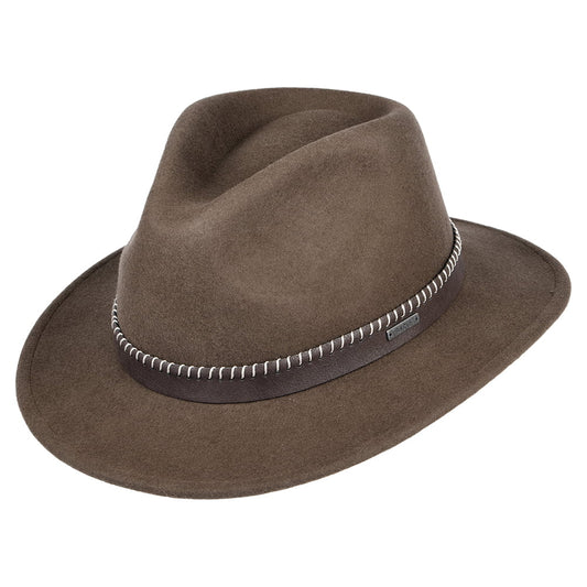 Barts Oaklyn Fedora Hut aus Wollfilz - Braun