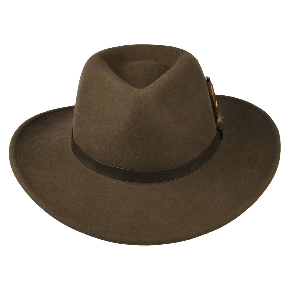 Failsworth Wasserabweisender Outback Hut aus Wollfilz - Braun