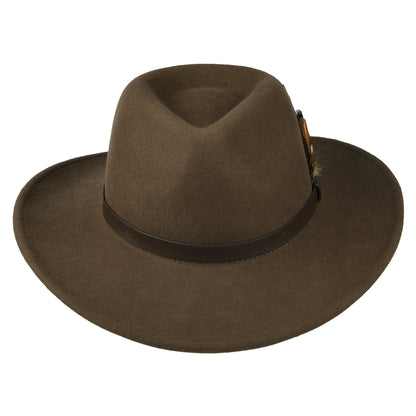 Failsworth Wasserabweisender Outback Hut aus Wollfilz - Braun