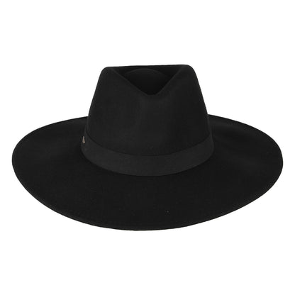 Scala Inaki Safari Fedora Hut aus Wollfilz - Schwarz