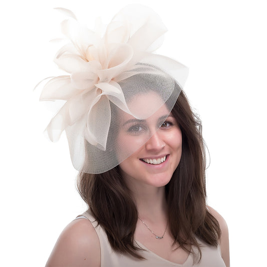 Jane Anne Designs Joanne Fascinator - Nude