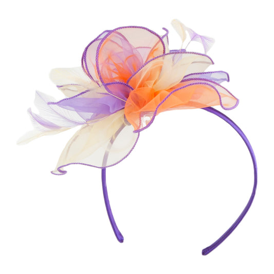 Scala Organza Fascinator - Mehrfarbig