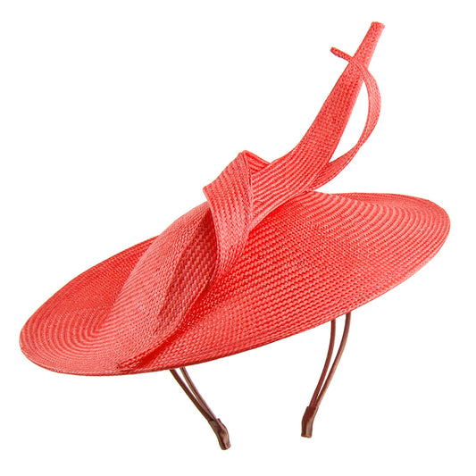 Whiteley Marian Disc Fascinator aus Stroh - Orange