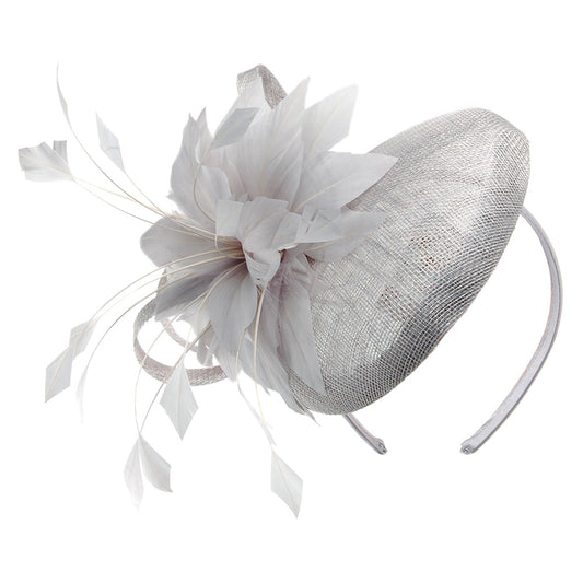 Jane Anne Designs Mandy Fascinator - Elfenbein-Silber