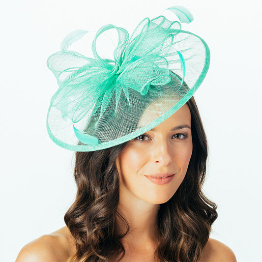 Failsworth Ginny Disc Fascinator - Türkis