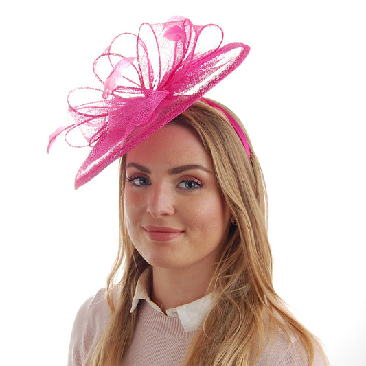 Failsworth Ginny Disc Fascinator - Fuchsie
