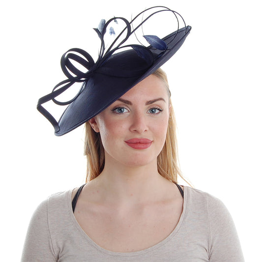 Failsworth Virginia Disc Fascinator - Marineblau