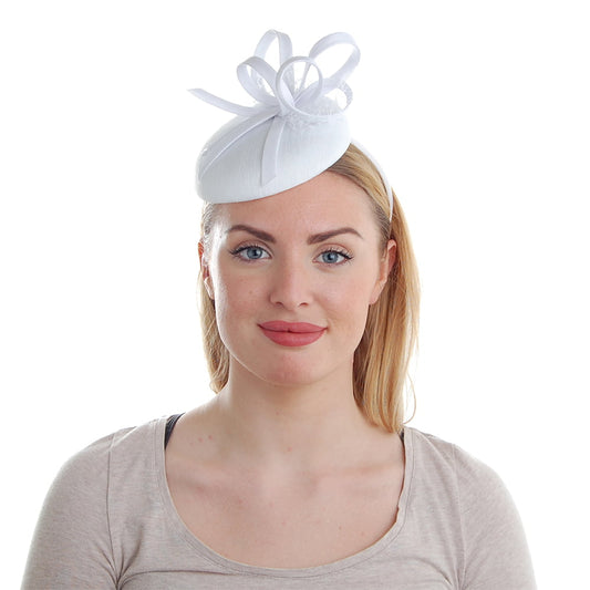 Failsworth Loralei Pillbox Fascinator - Weiß