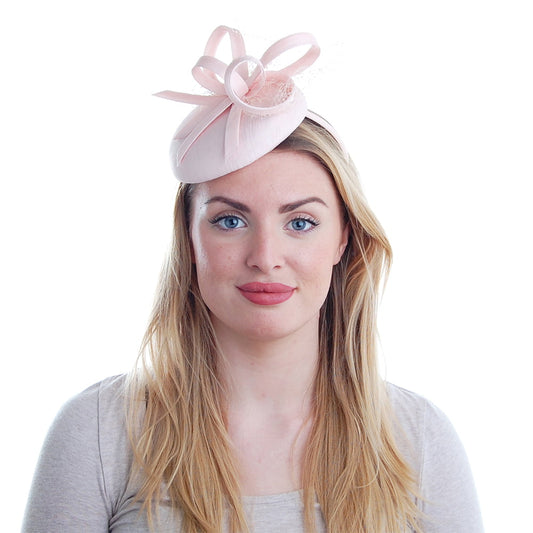 Failsworth Loralei Pillbox Fascinator - Hellrosa