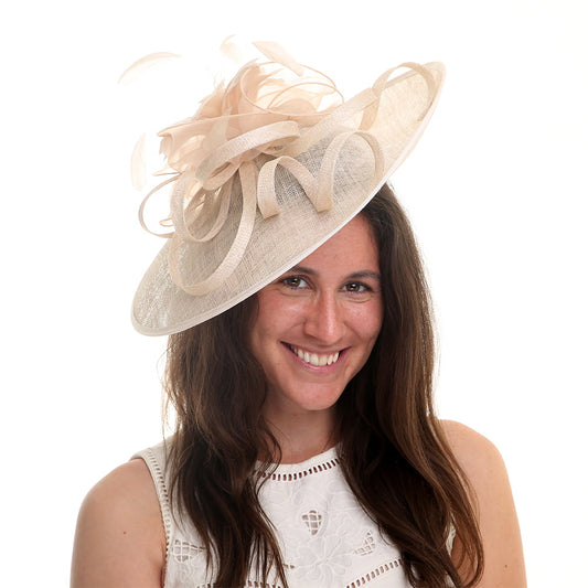 Jane Anne Designs Penelope Disc Fascinator - Champagner