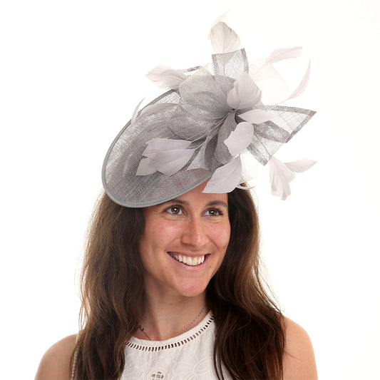 Jane Anne Designs Jennifer Scheiben Fascinator - Silber