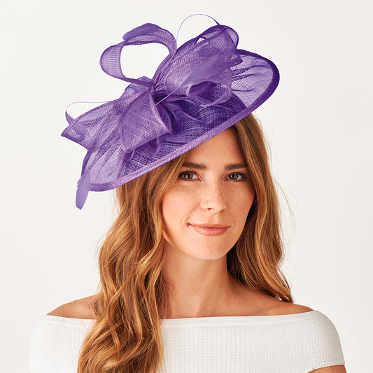 Failsworth Ginny Disc Fascinator - Lila