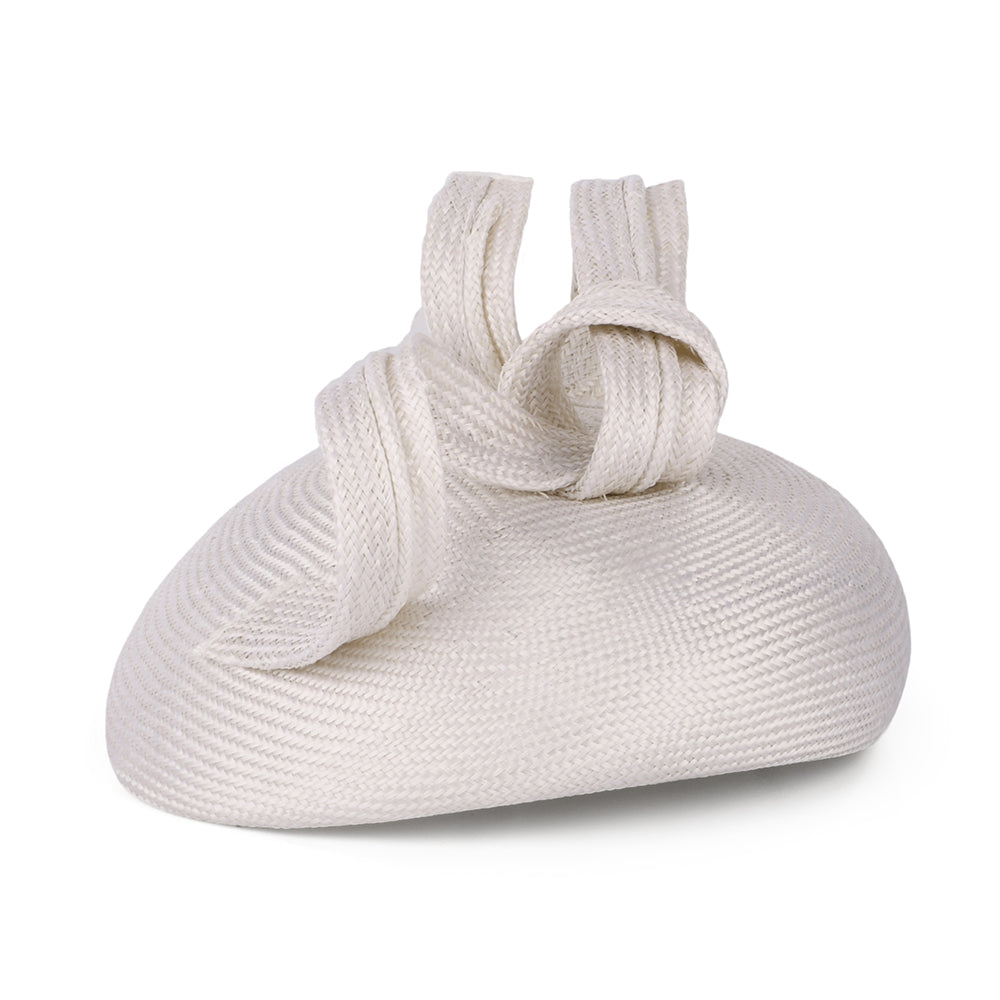 Whiteley Duchess Of Cambridge Pillbox Hut aus Stroh - Cremeweiß