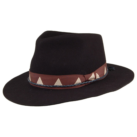 Brixton Venice Fedora Hut - Schwarz