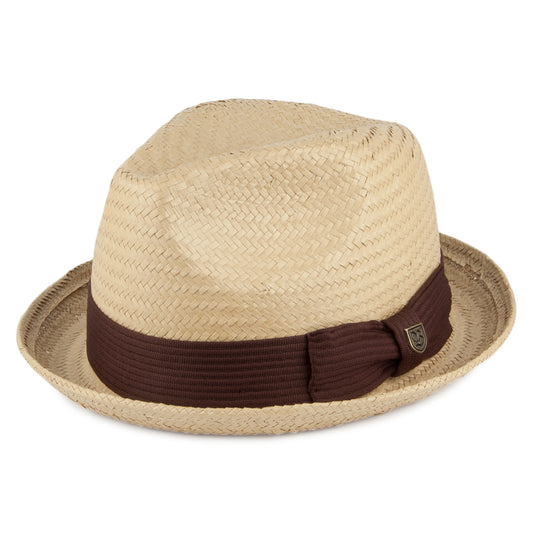 Brixton Castor Trilby Strohhut - Natur-Braun