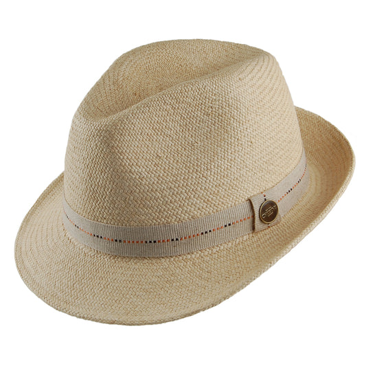 Christys Cuenca Hardy Panama Trilby Hut aus Stroh - Natur