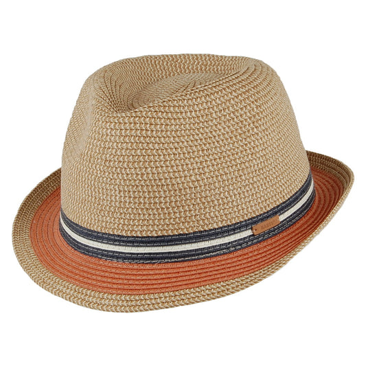 Barts Fluoriet Sommer Trilby Hut - Natur