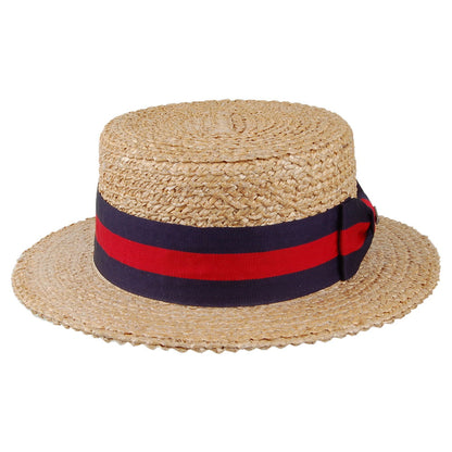 Stetson Harlem Kreissäge Hut Mit blauem und rotem Band - Natur