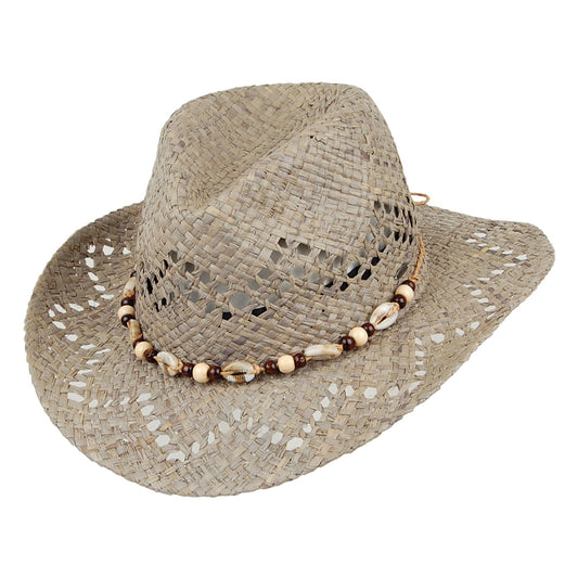 O'Neill Ocean Side Fedora Hut aus Stroh - Natur