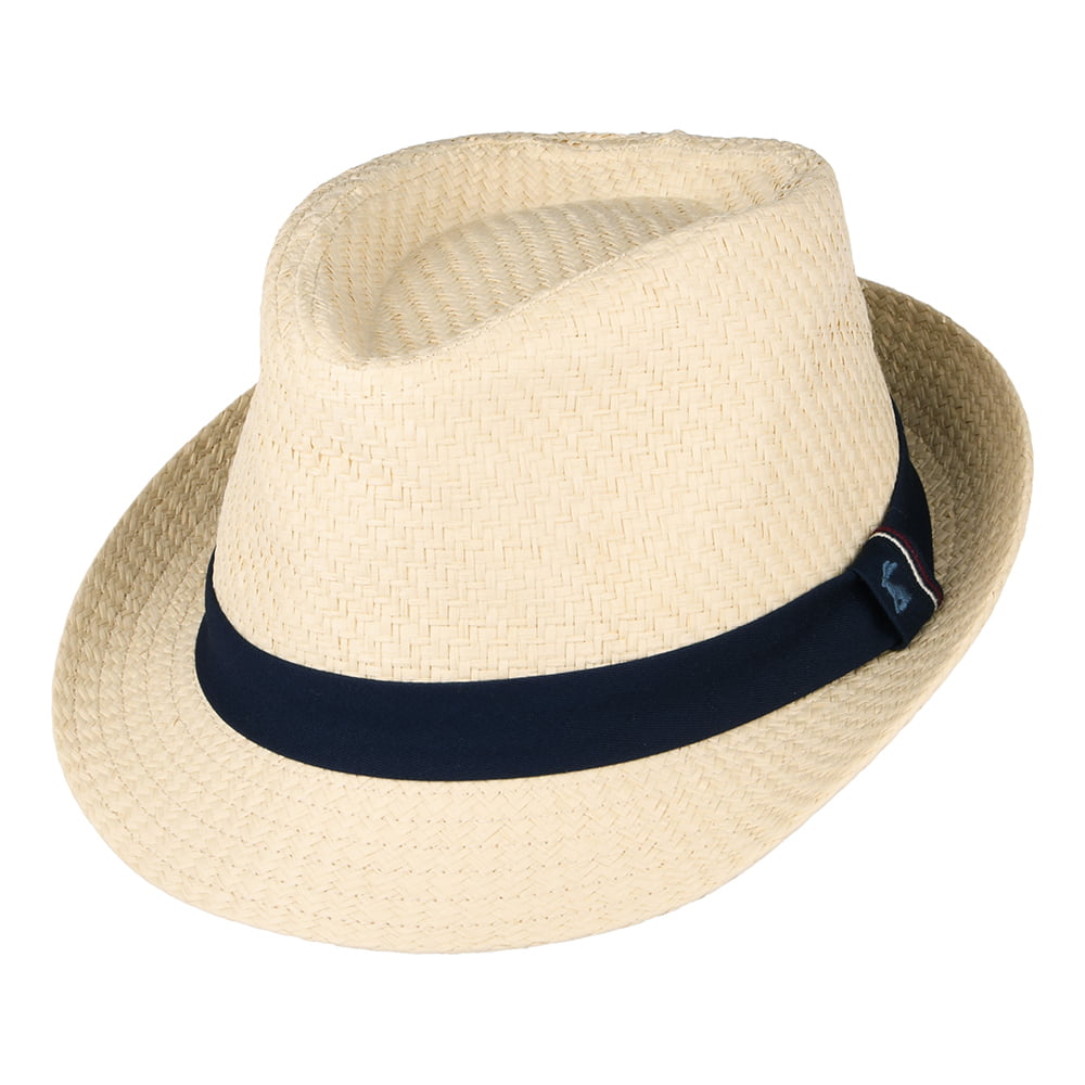 Joules Halstow Trilby Hut aus Toyo Stroh - Sand