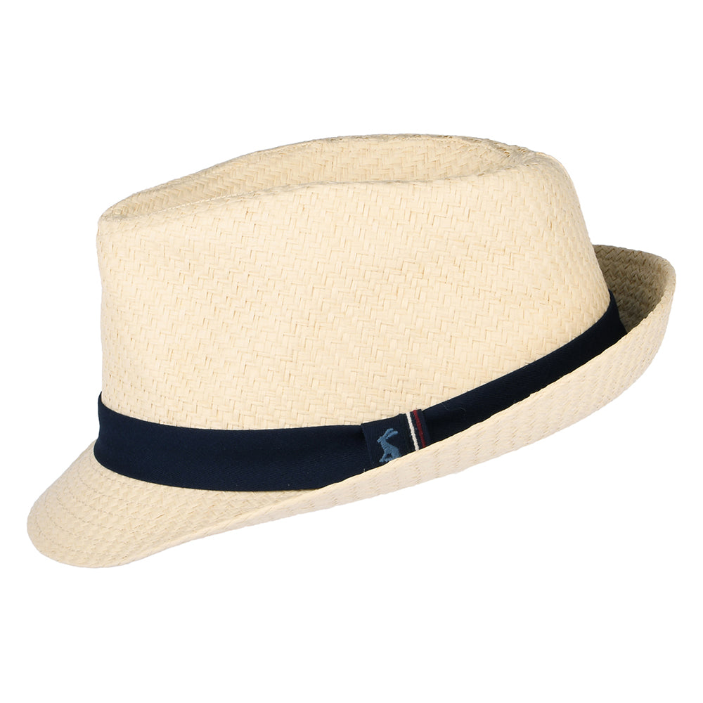 Joules Halstow Trilby Hut aus Toyo Stroh - Sand